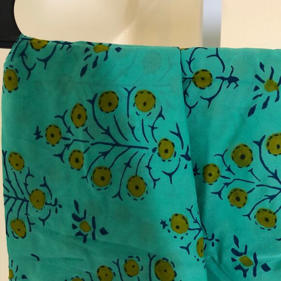 Gap EUC Women's Green Yellow Floral Pool Wrap Sarong Skirt One Size - Picture 3 of 8